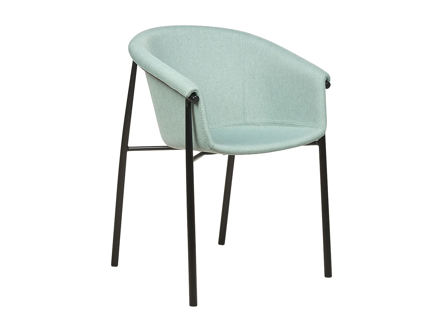 Lot de 2 chaises de salle à manger AMES Vert menthe