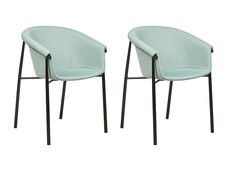 Set van 2 eetkamerstoelen AMES Mintgroen
