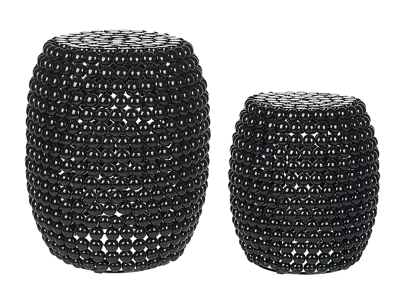 Conjunto de 2 mesas de apoio UHANA Preto