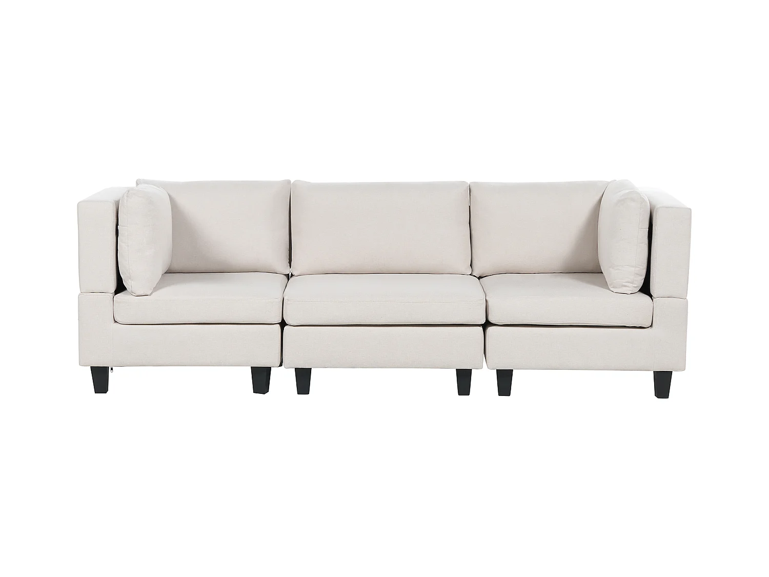 Canapé modulable 3 places UNSTAD Tissu Beige clair