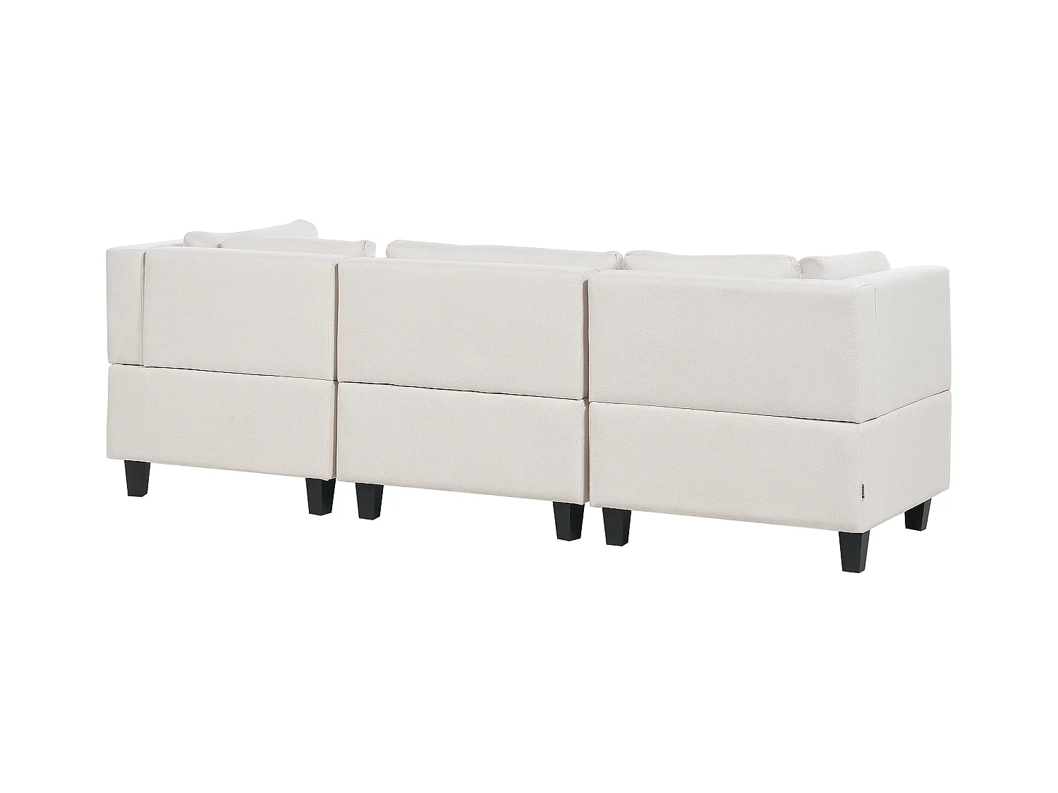 Canapé modulable 3 places UNSTAD Tissu Beige clair