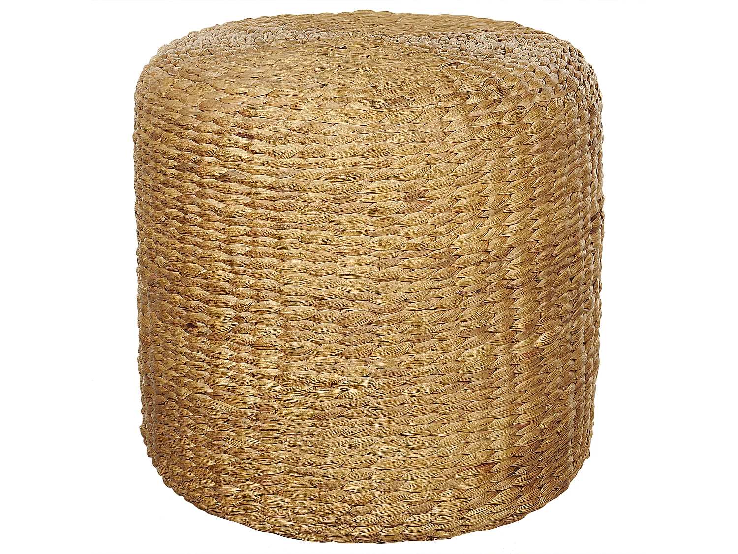 Pouf BICHIR Fibre de jacinthe d'eau Beige