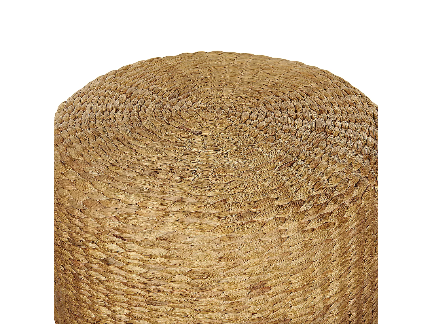 Pouf BICHIR Fibre de jacinthe d'eau Beige