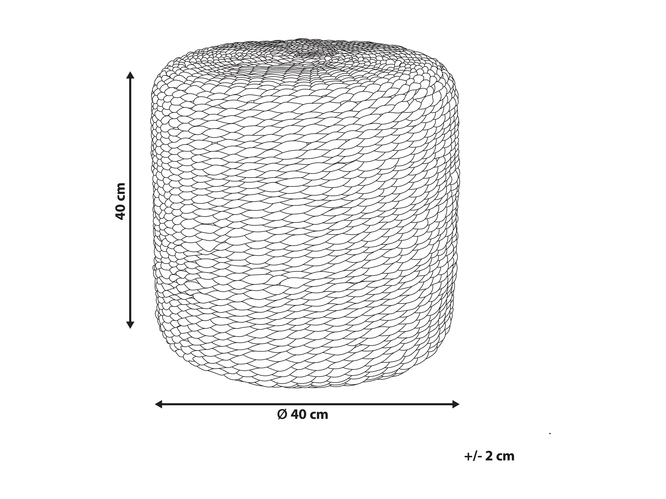 Pouf in tessuto grigio chiaro e piedini bianchi per interni ed esterni  struttura in metallo resistente all'acqua Beliani