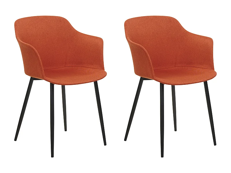 Esszimmerstuhl 2er Set ELIM Orange