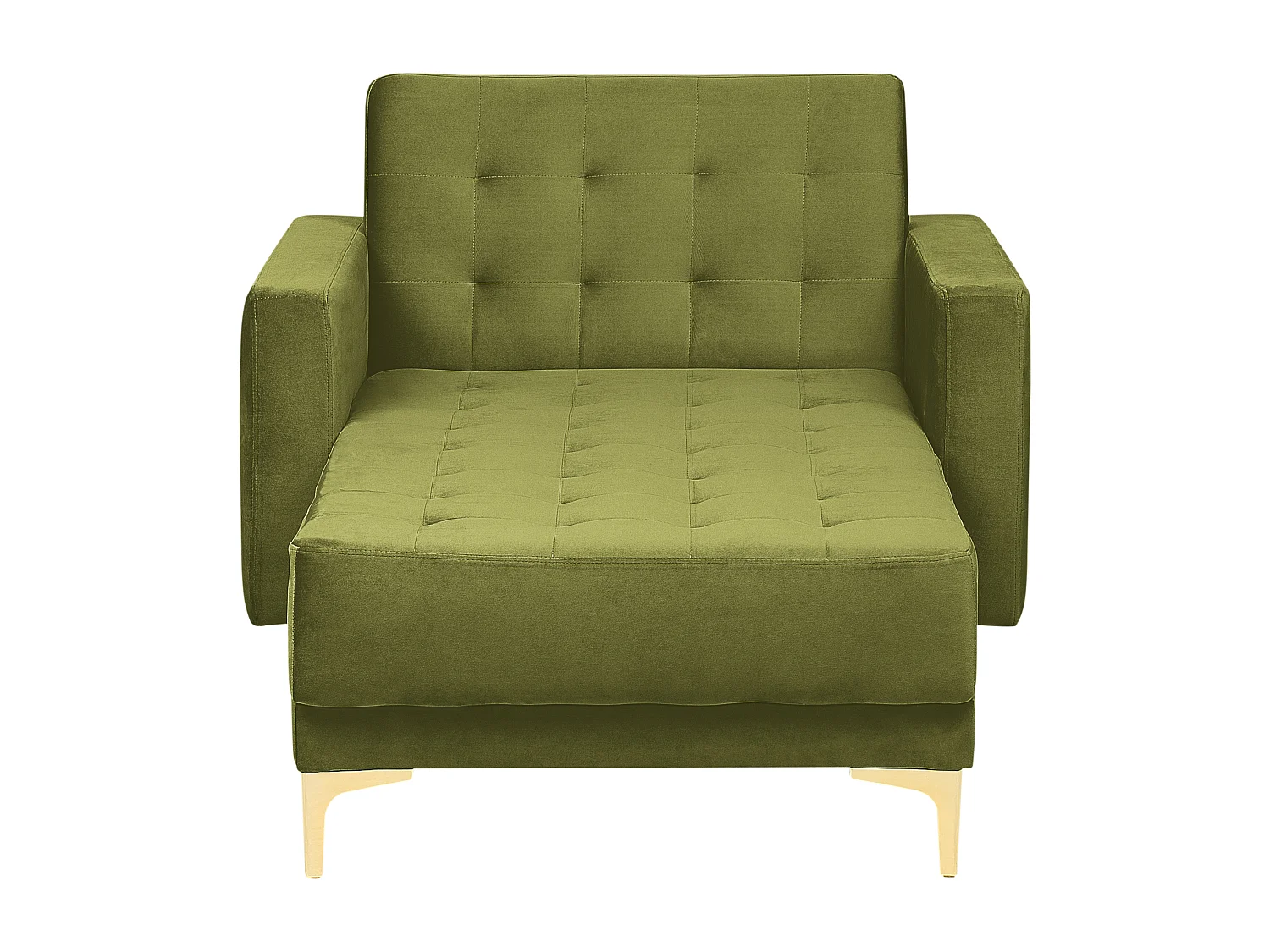 Chaise longue ABERDEEN Velours Vert