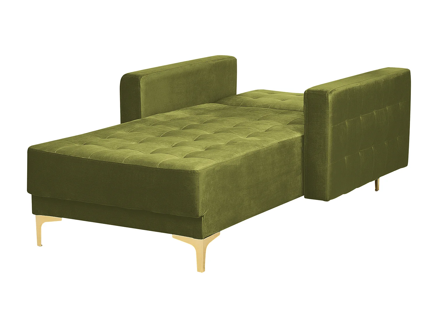 Chaise longue ABERDEEN Veludo Verde