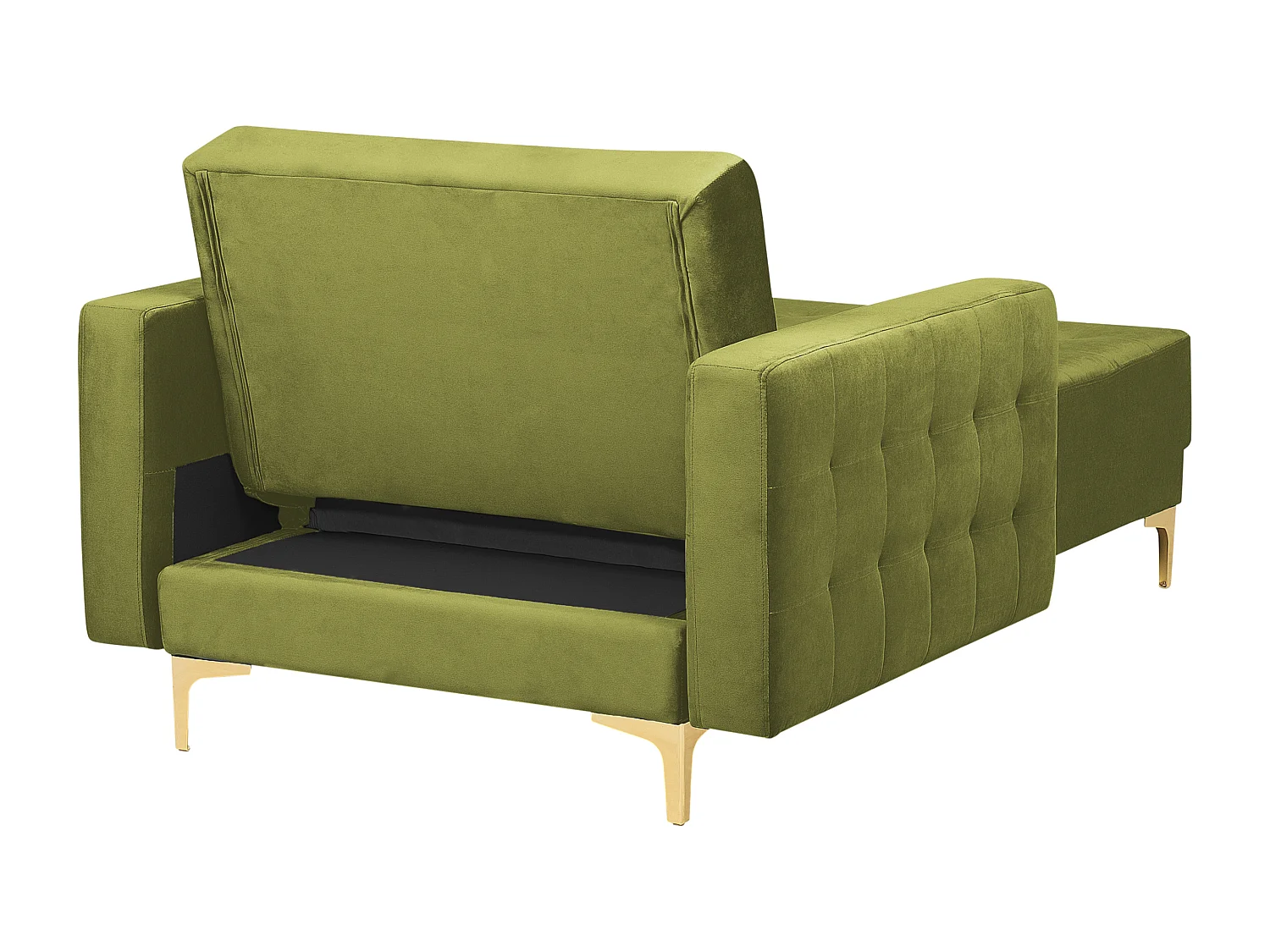 Chaise longue ABERDEEN Veludo Verde