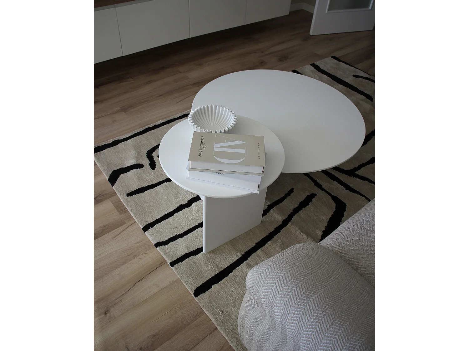 Tapis beige et noir 160 x 230 cm KOLPUR