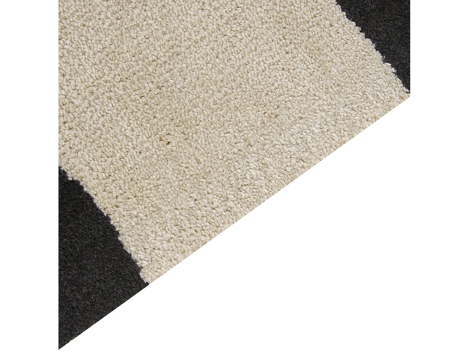 Alfombra 160 x 230 cm beige y negro KOLPUR