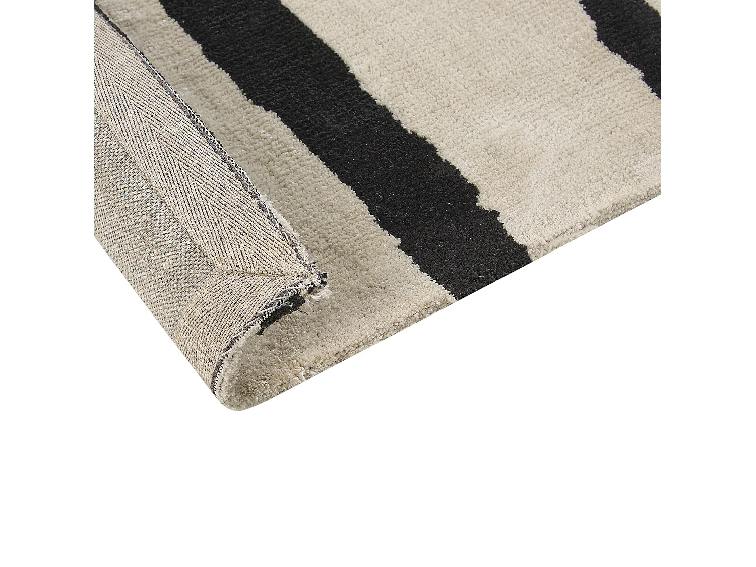 Vloerkleed polyester beige/zwart 160 x 230 cm KOLPUR