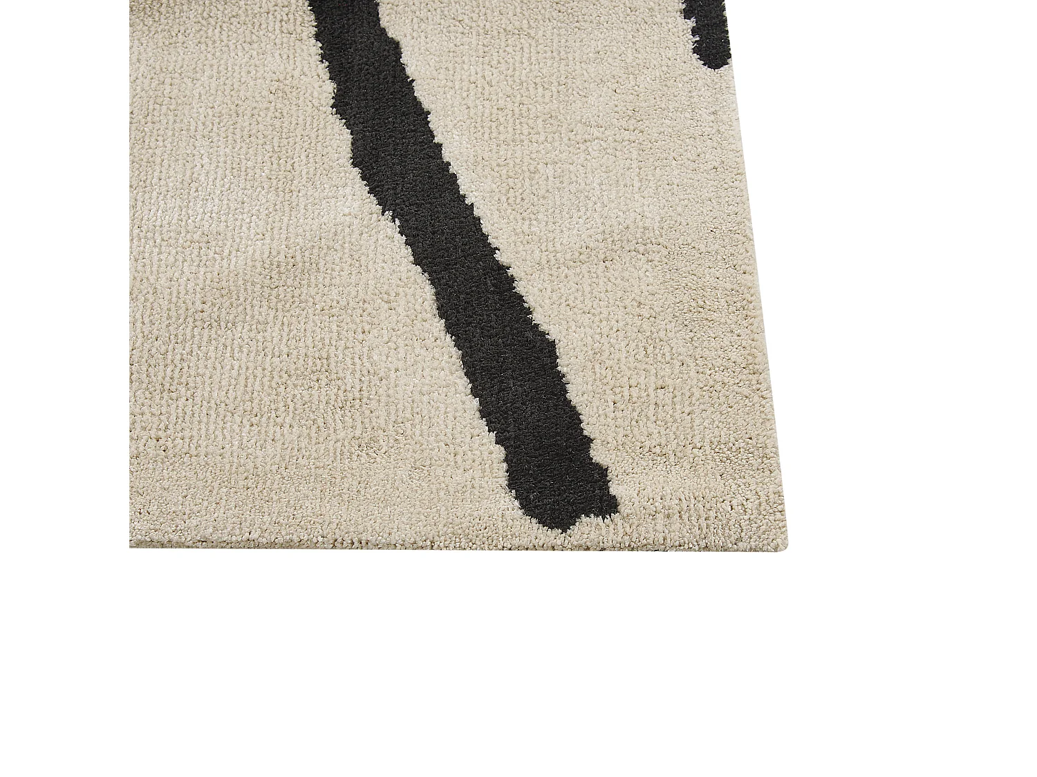 Vloerkleed polyester beige/zwart 160 x 230 cm KOLPUR