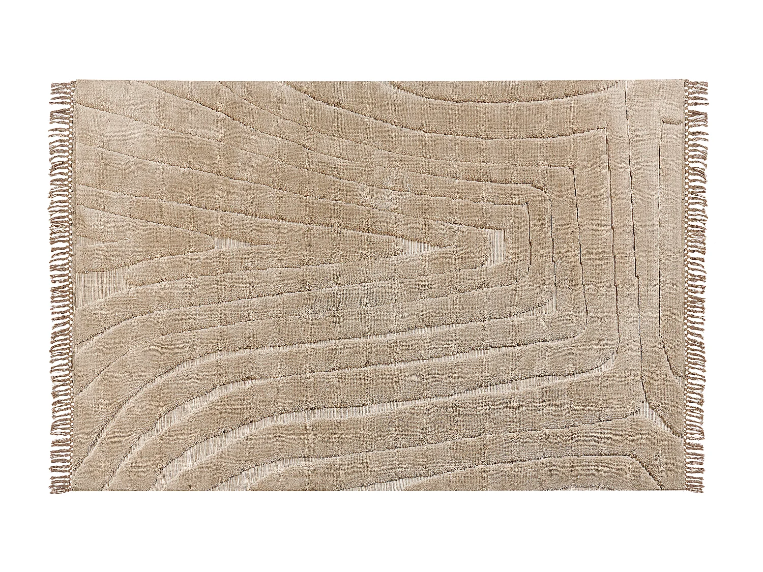 Vloerkleed polyester beige 200 x 300 SAZOO