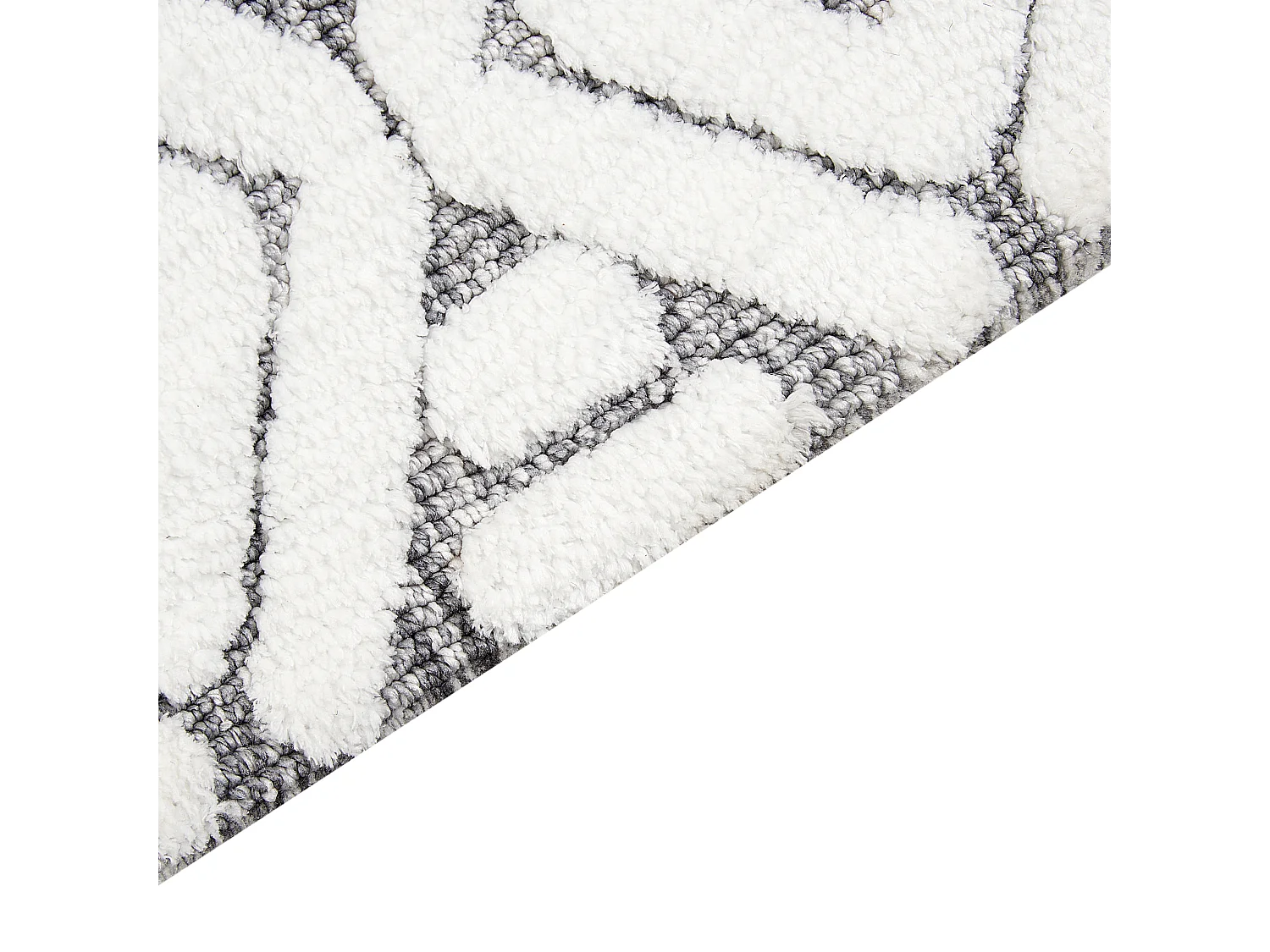 Vloerkleed polyester wit/grijs 300 x 400 cm SIBI