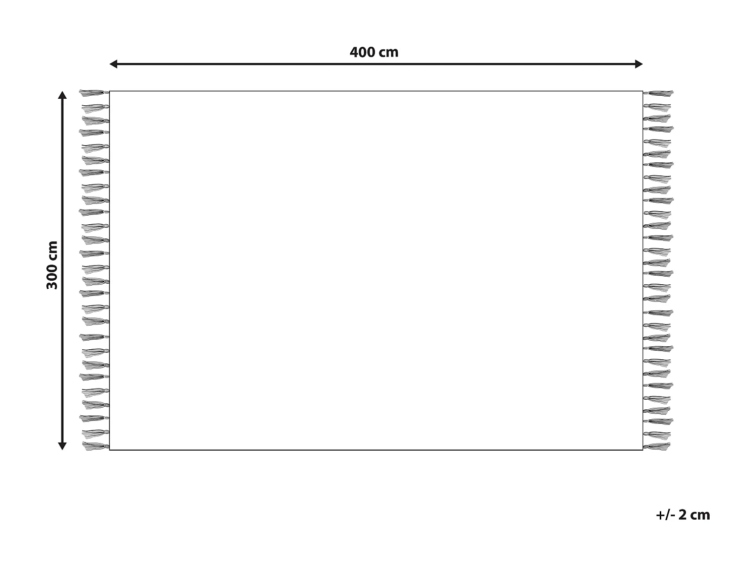 Tapis SAZOO Beige 300 x 400 cm