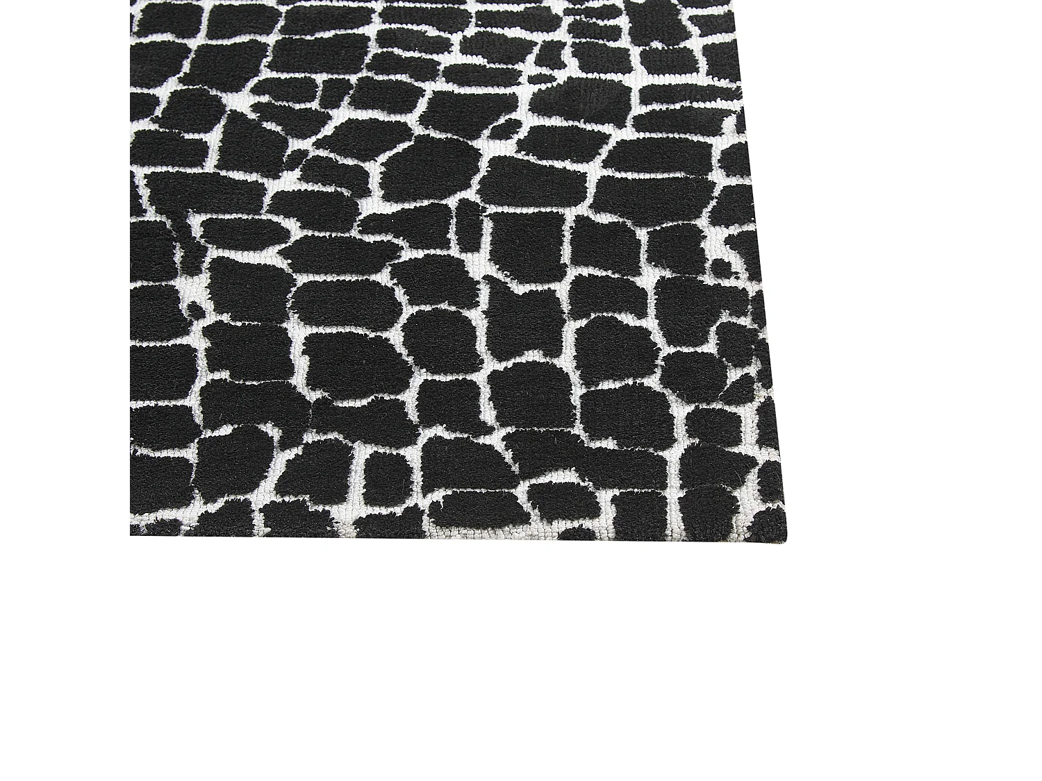 Tappeto bianco e nero 300 x 400 cm PUNGE