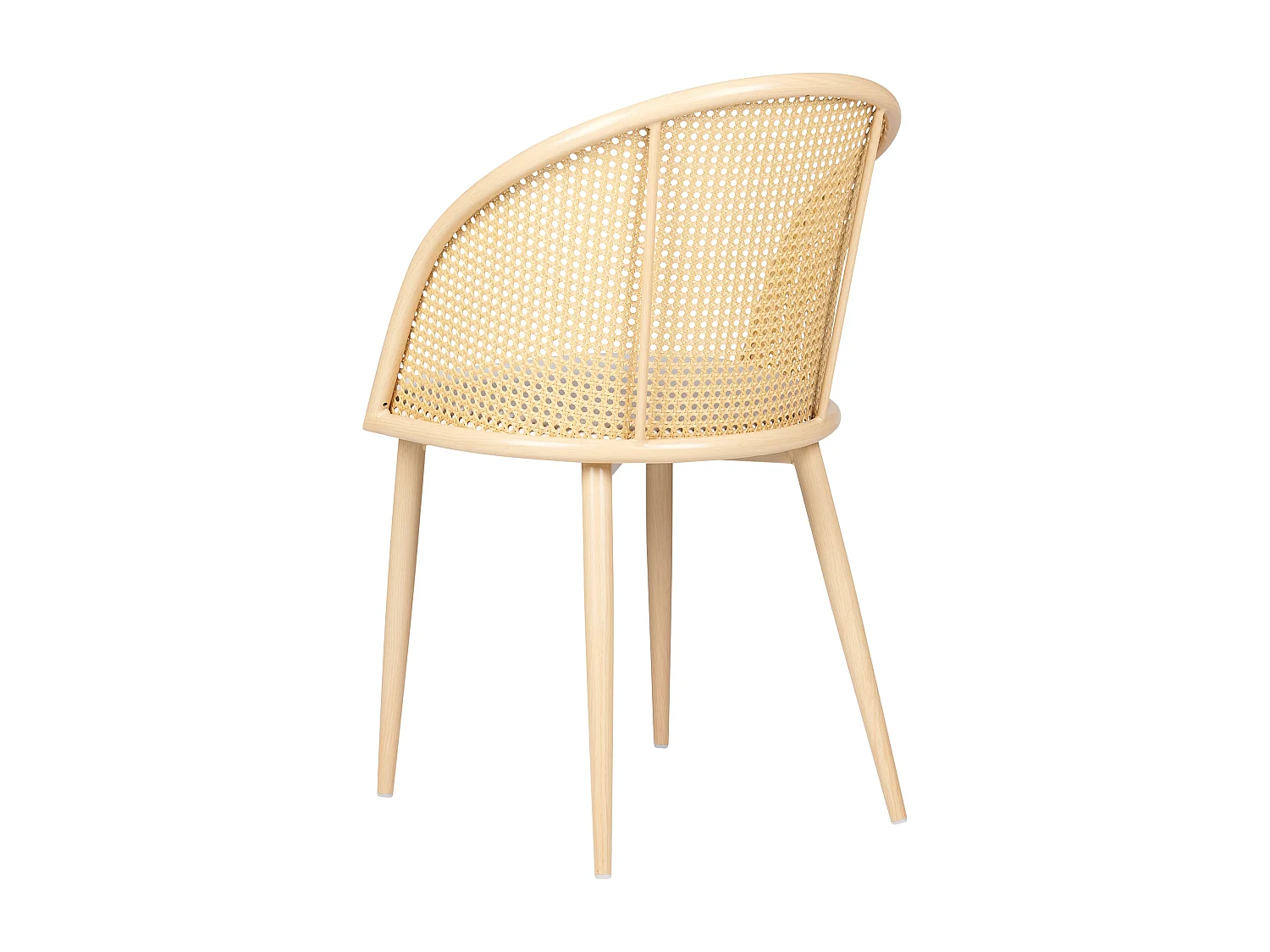 Zestaw 2 krzeseł do jadalni CORNELL Metal Jasnobrązowy