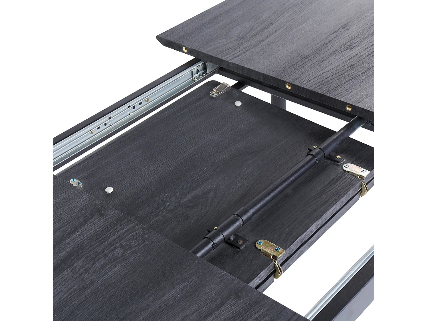 Table de salle à manger extensible GELANDA Gris 120/160 cm 80 cm