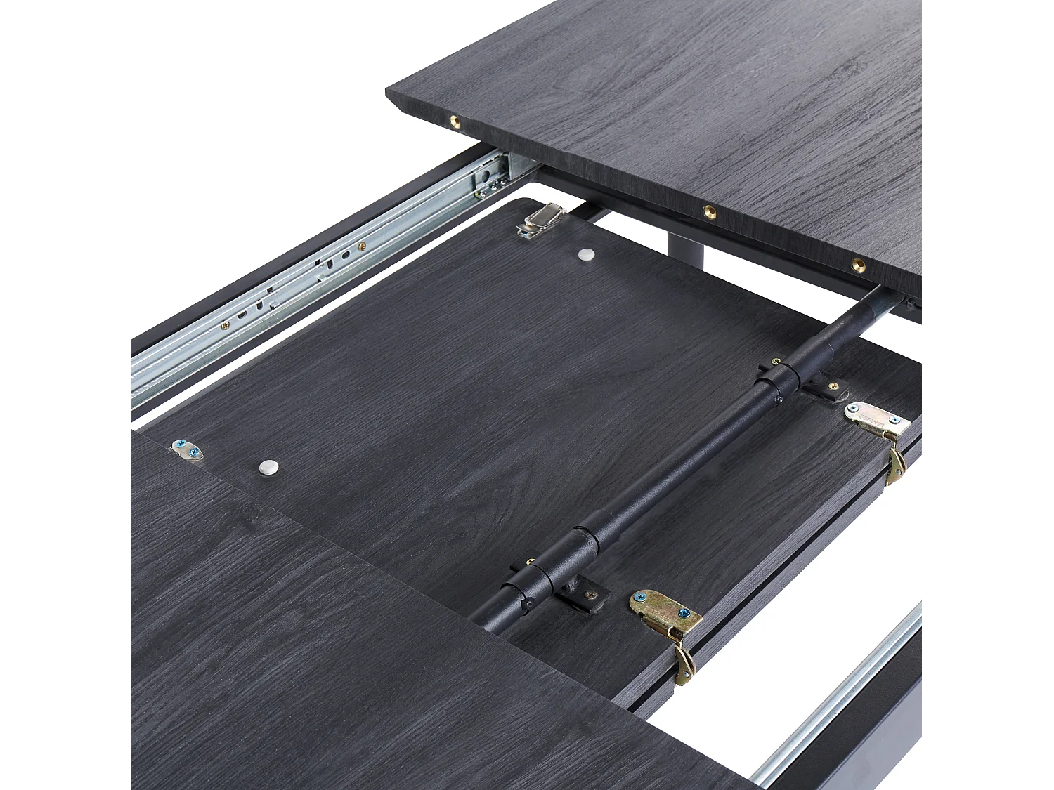 Ausziehbarer Esstisch GELANDA Grau 120/160 cm 80 cm