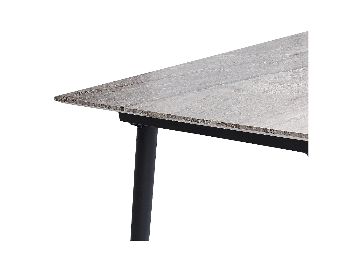 Table de salle à manger extensible EFTALIA Gris 120/150 cm 80 cm
