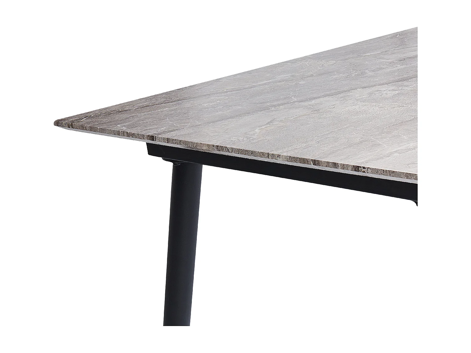 Table de salle à manger extensible EFTALIA Gris 120/150 cm 80 cm