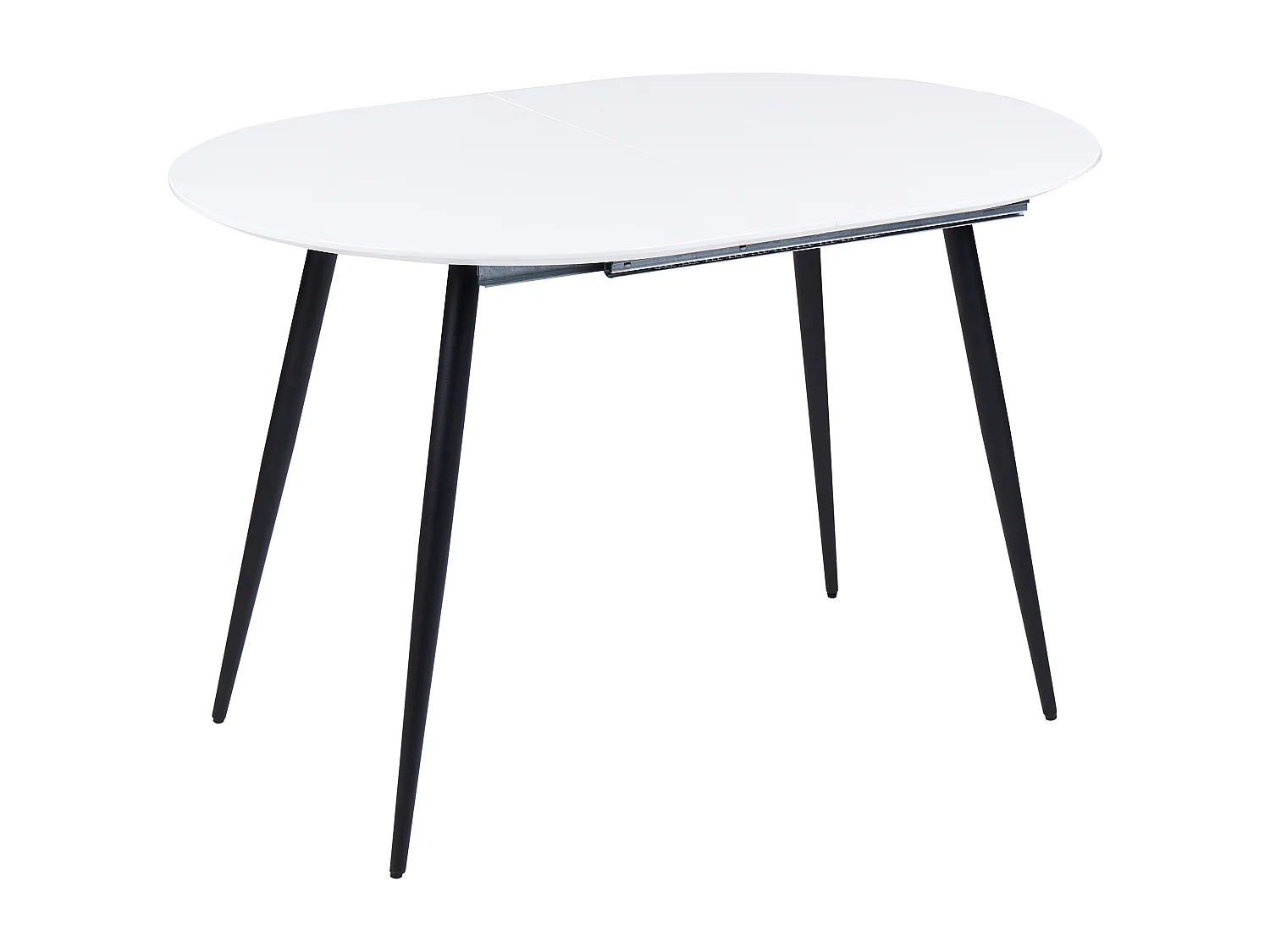 Table de salle à manger extensible STAVERTON Blanc 120/160 cm 80 cm