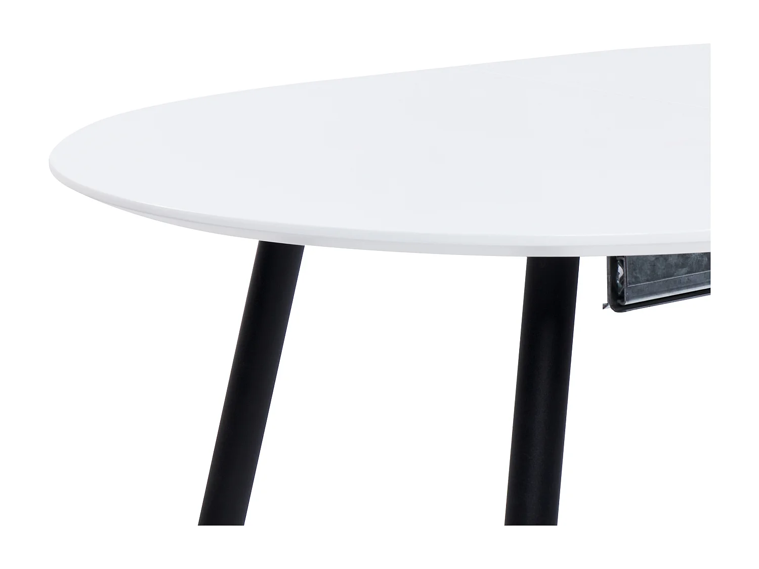 Table de salle à manger extensible STAVERTON Blanc 120/160 cm 80 cm