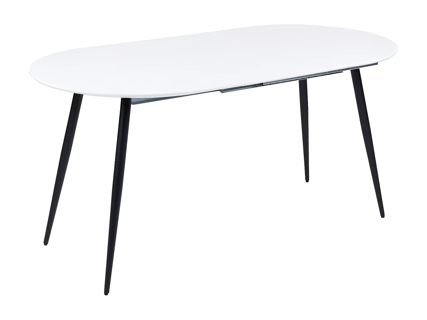 Eettafel uitschuifbaar STAVERTON Wit 120/160 cm 80 cm