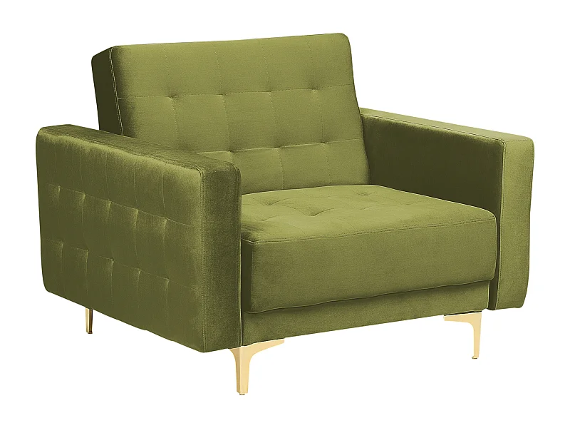 Fauteuil ABERDEEN Fluweel Groen