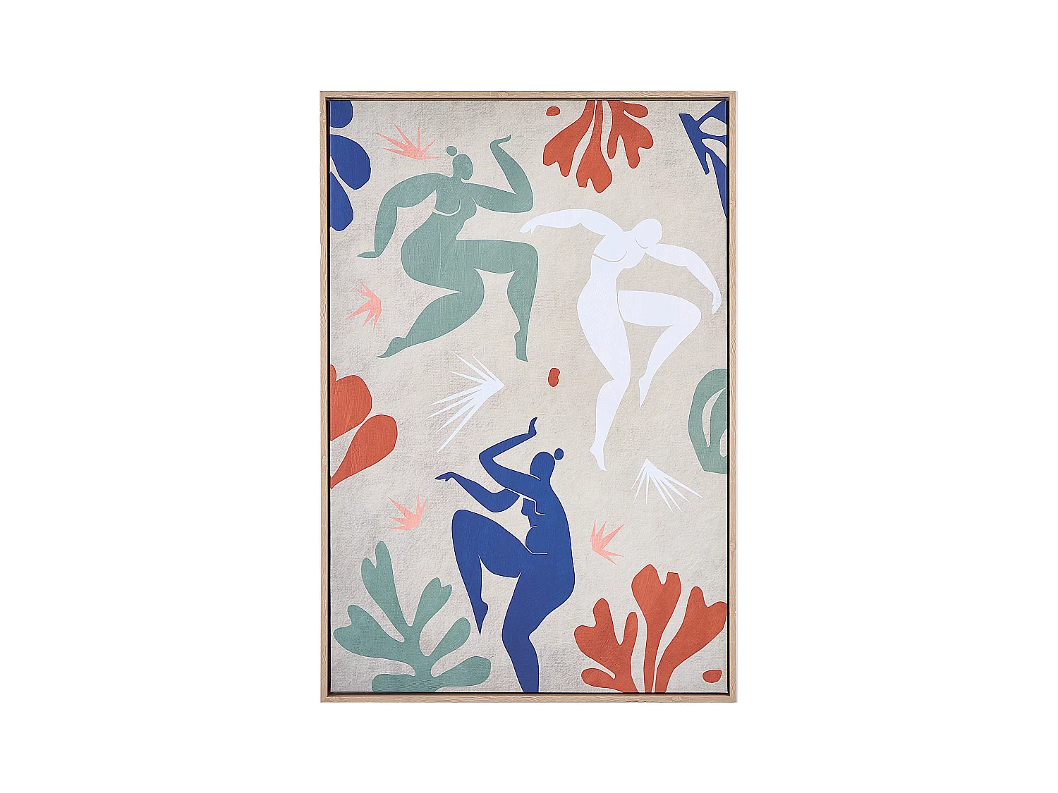 Imprimé sur toile LUCERA Motif féminin 63 x 99 cm Multicolore