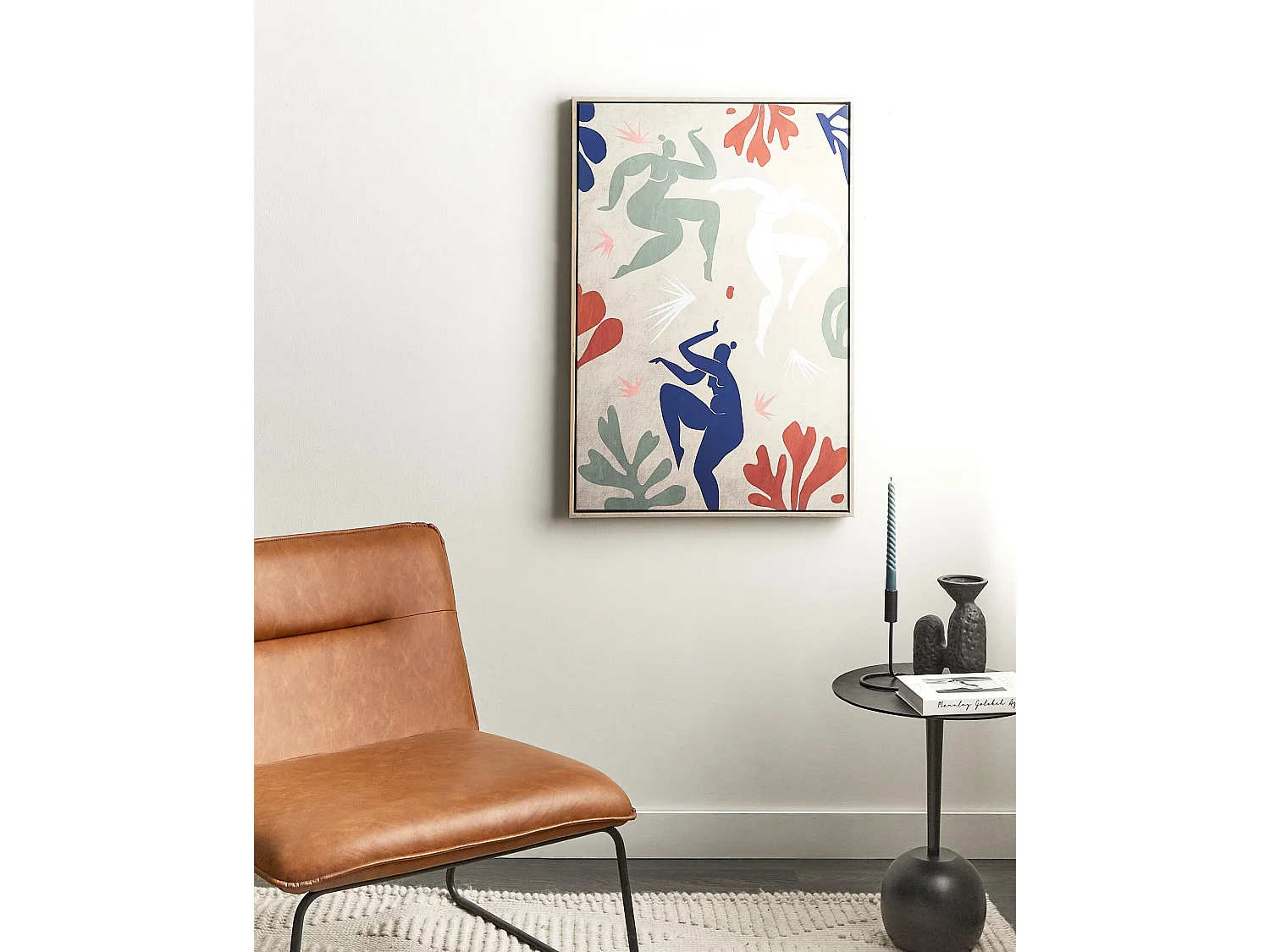 Canvas LUCERA Vrouwelijk motief 63 x 99 cm Multicolor