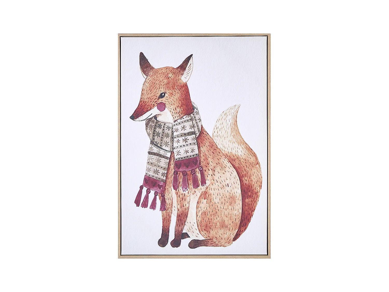 Imprimé sur toile MUCCIA Motif animal 63 x 99 cm Marron