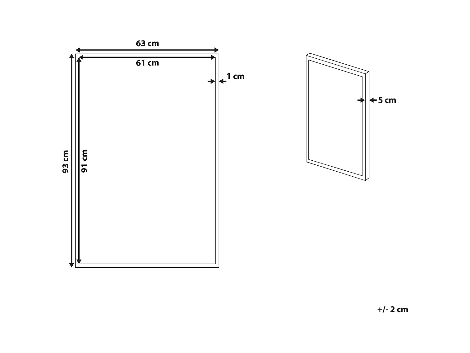 Canvas MUCCIA Dieren motief 63 x 99 cm Bruin