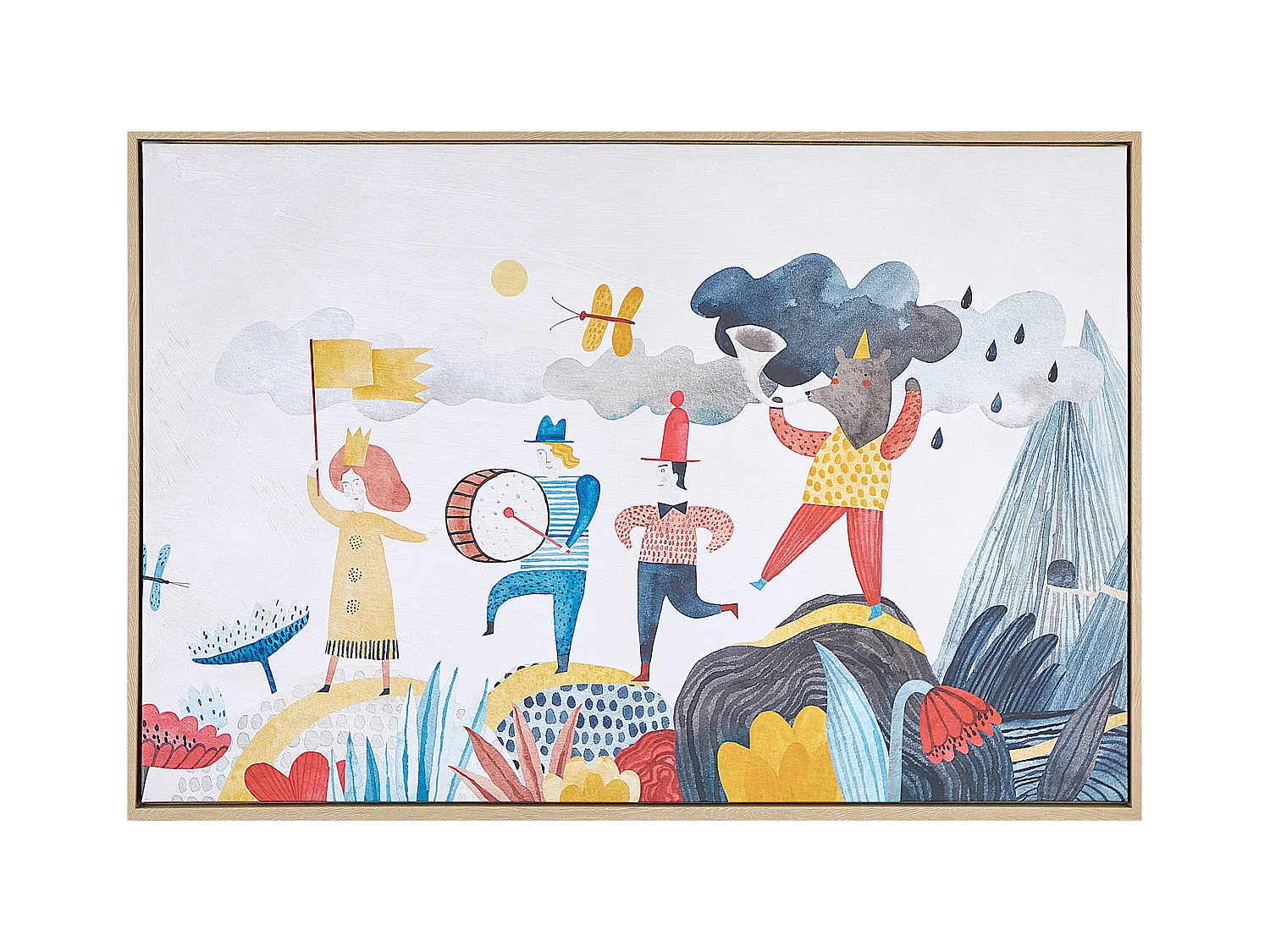 Imprimé sur toile BIBBIENA Motif enfant 63 x 99 cm Multicolore