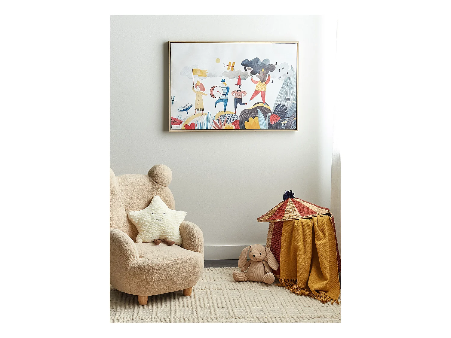 Lienzo BIBBIENA Motivo infantil 63 x 99 cm Multicolor