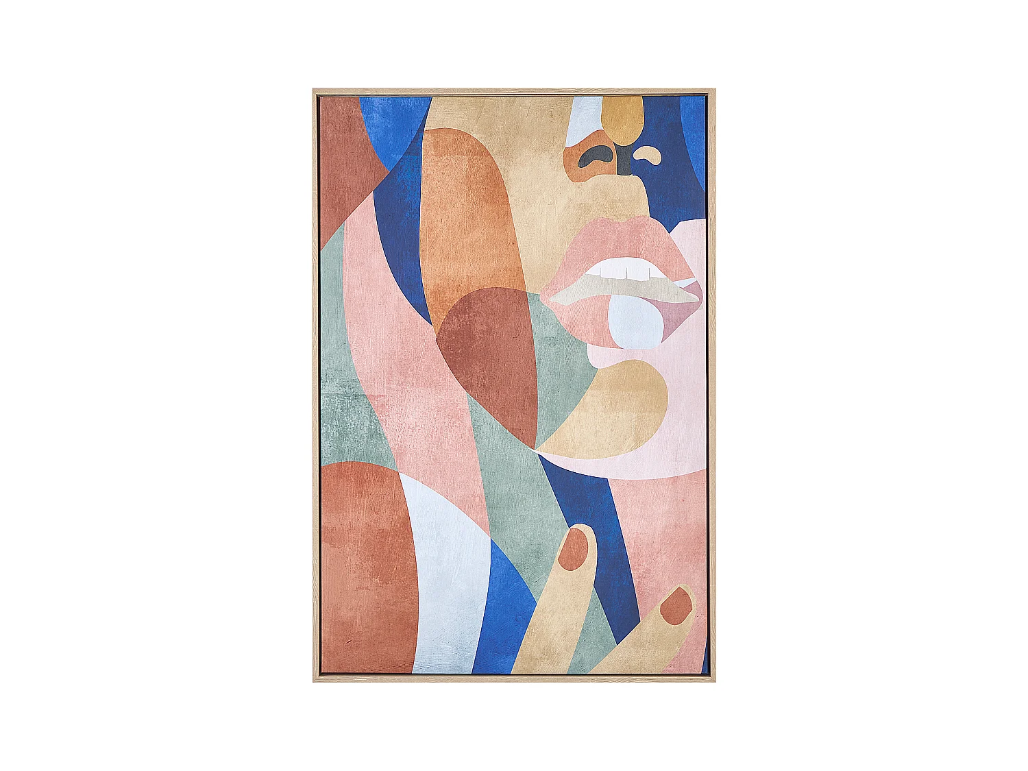 Imprimé sur toile BITETTO Motif féminin 63 x 99 cm Multicolore