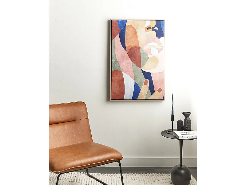 Stampa su tela BITETTO Motivo femminile 63 x 99 cm Multicolore