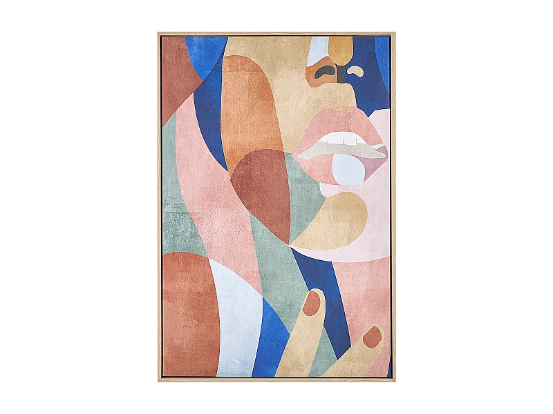 Canvas BITETTO Vrouwelijk motief 63 x 99 cm Multicolor