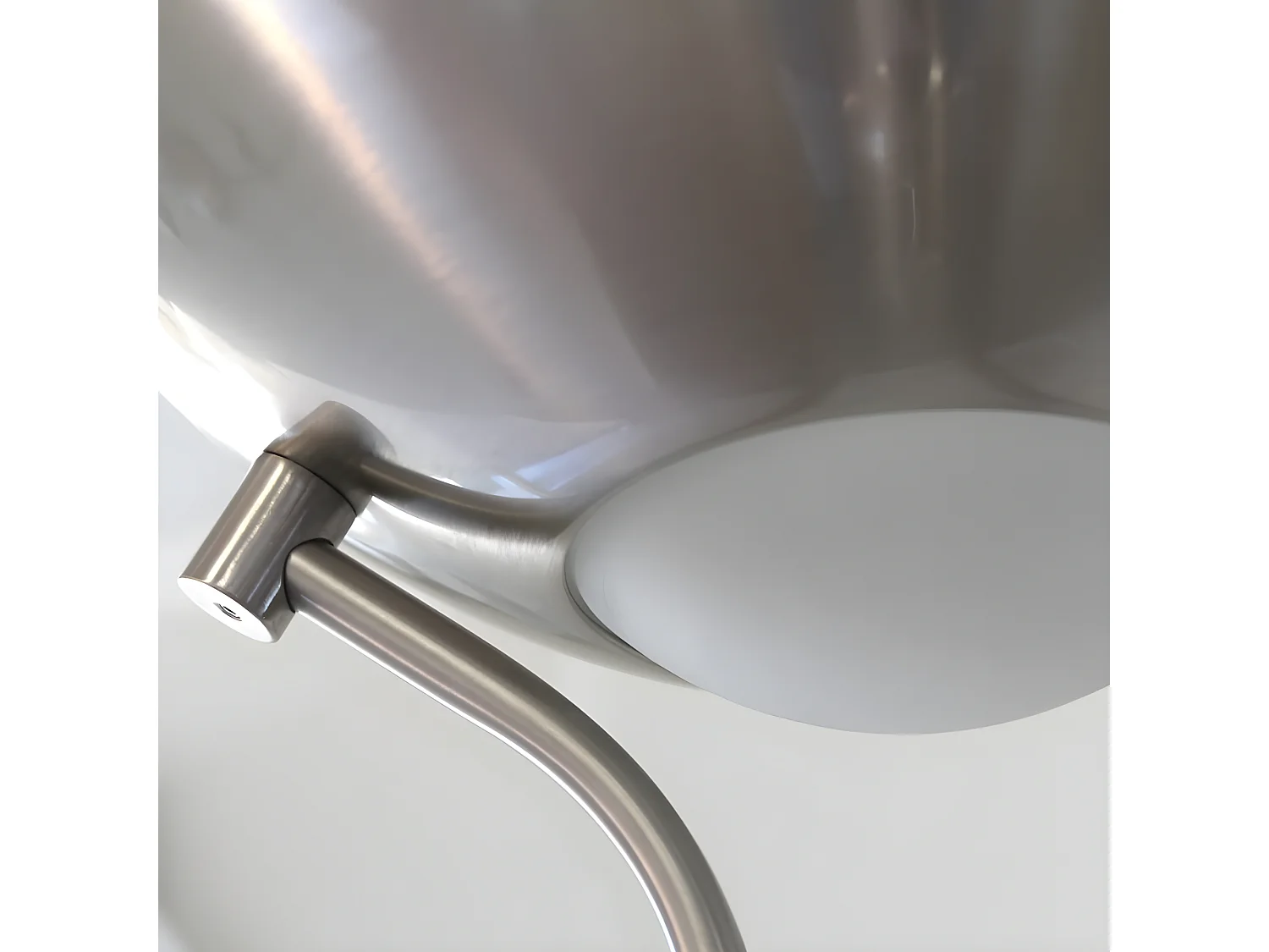 LED-Stehleuchte mit Olimpia-Regal und verstellbarem Lesearm 18W+5W H180cm - Nickel