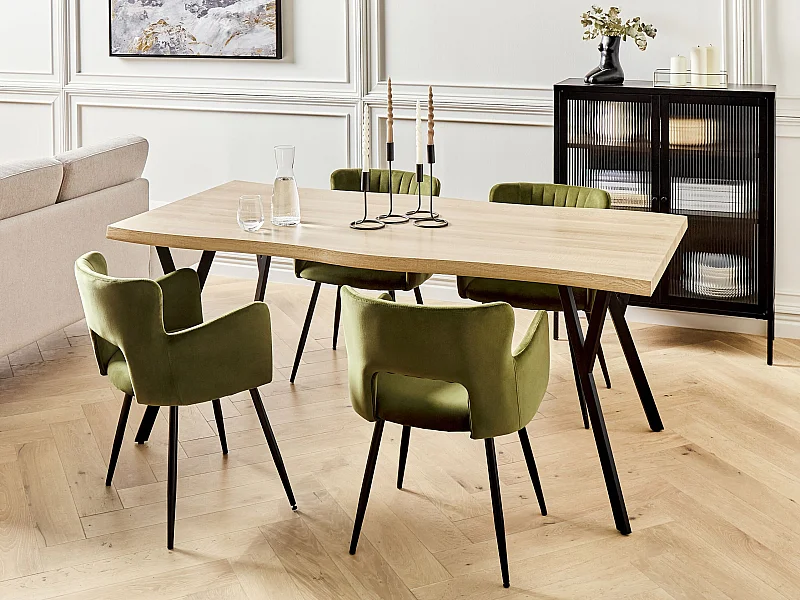 Eettafel ALTON Lichtbruin 180 cm 90 cm