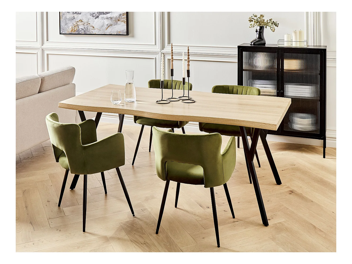Table de repas ALTON Marron clair 180 cm 90 cm