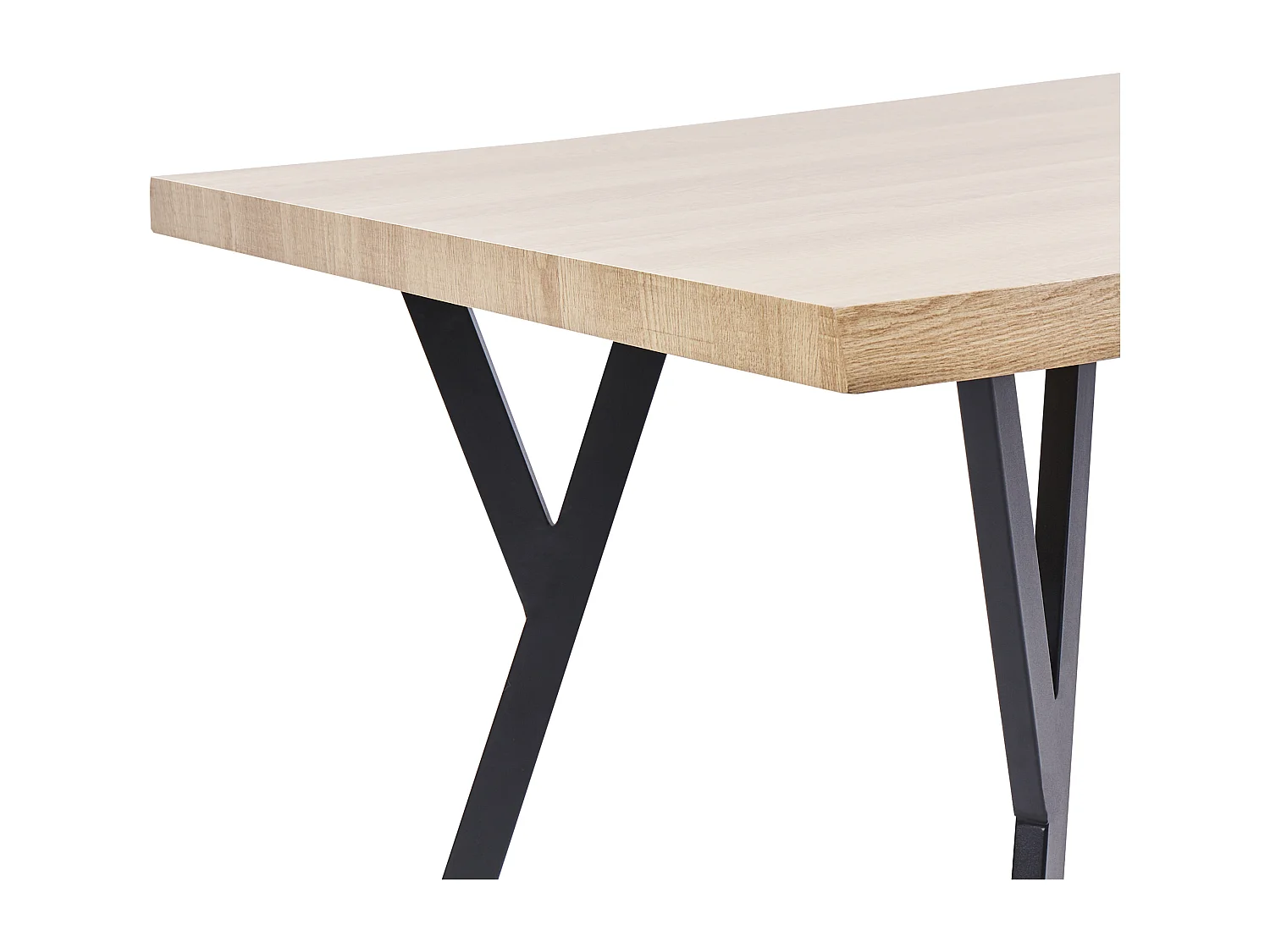 Mesa de jantar ALTON Castanho claro 180 cm 90 cm