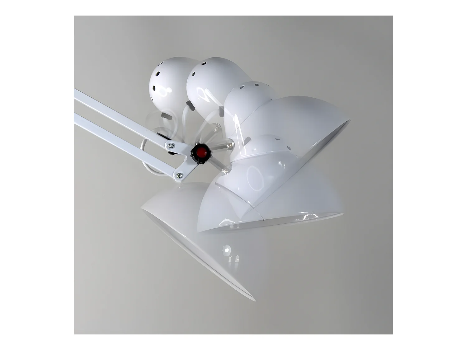 Lampada da terra snodabile Avati stile retrò vintage - Metallo 1xE27 - Bianco
