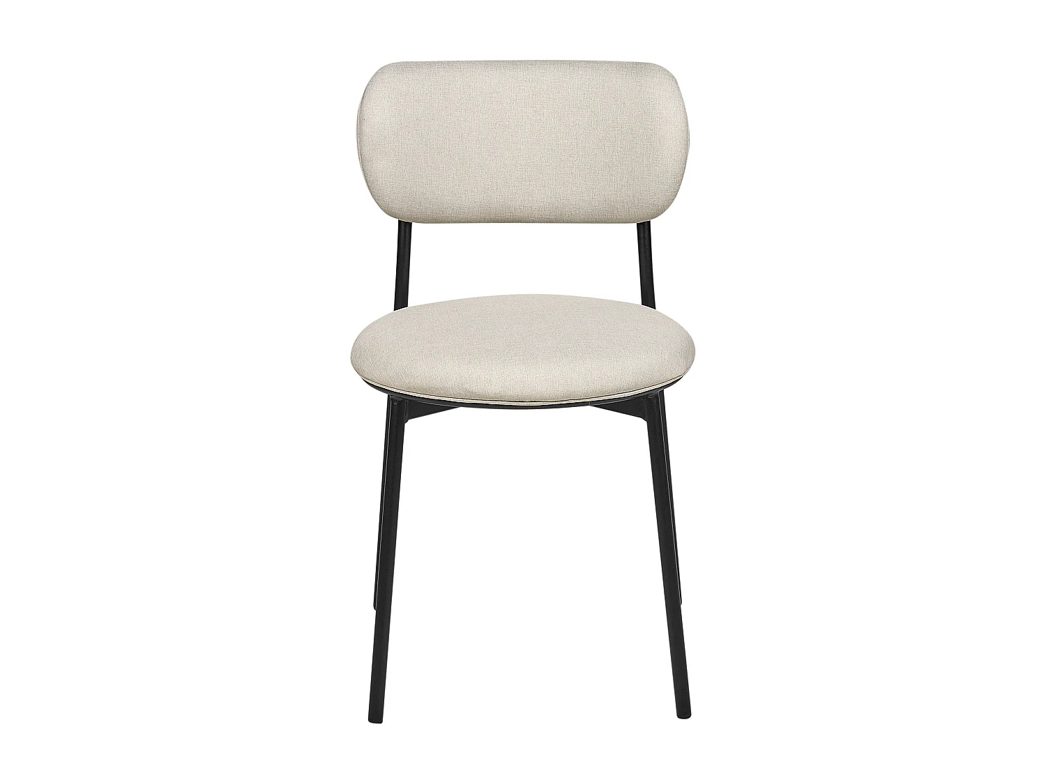 Lot de 2 chaises de salle à manger CASEY Beige clair