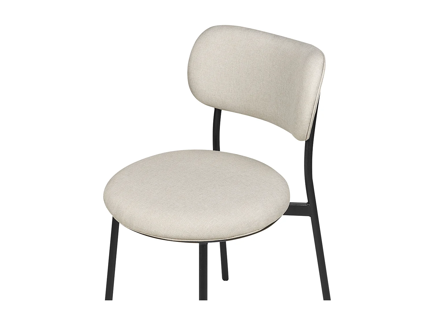 Lot de 2 chaises de salle à manger CASEY Beige clair