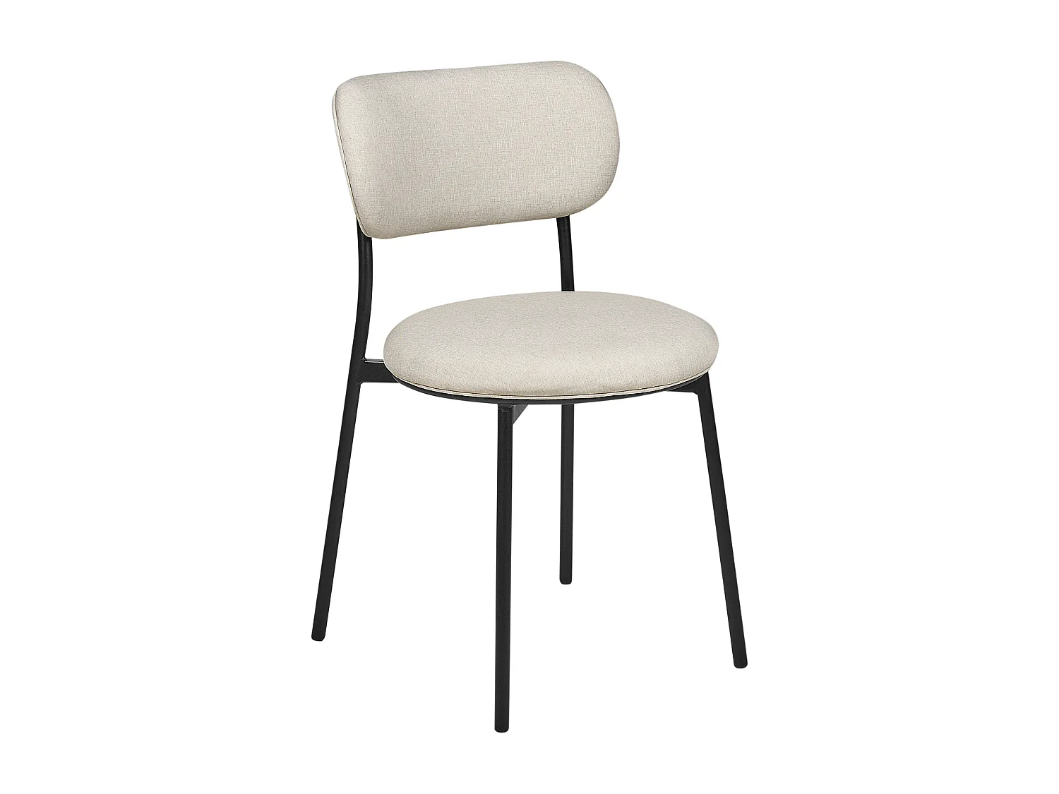 Lot de 2 chaises de salle à manger CASEY Beige clair