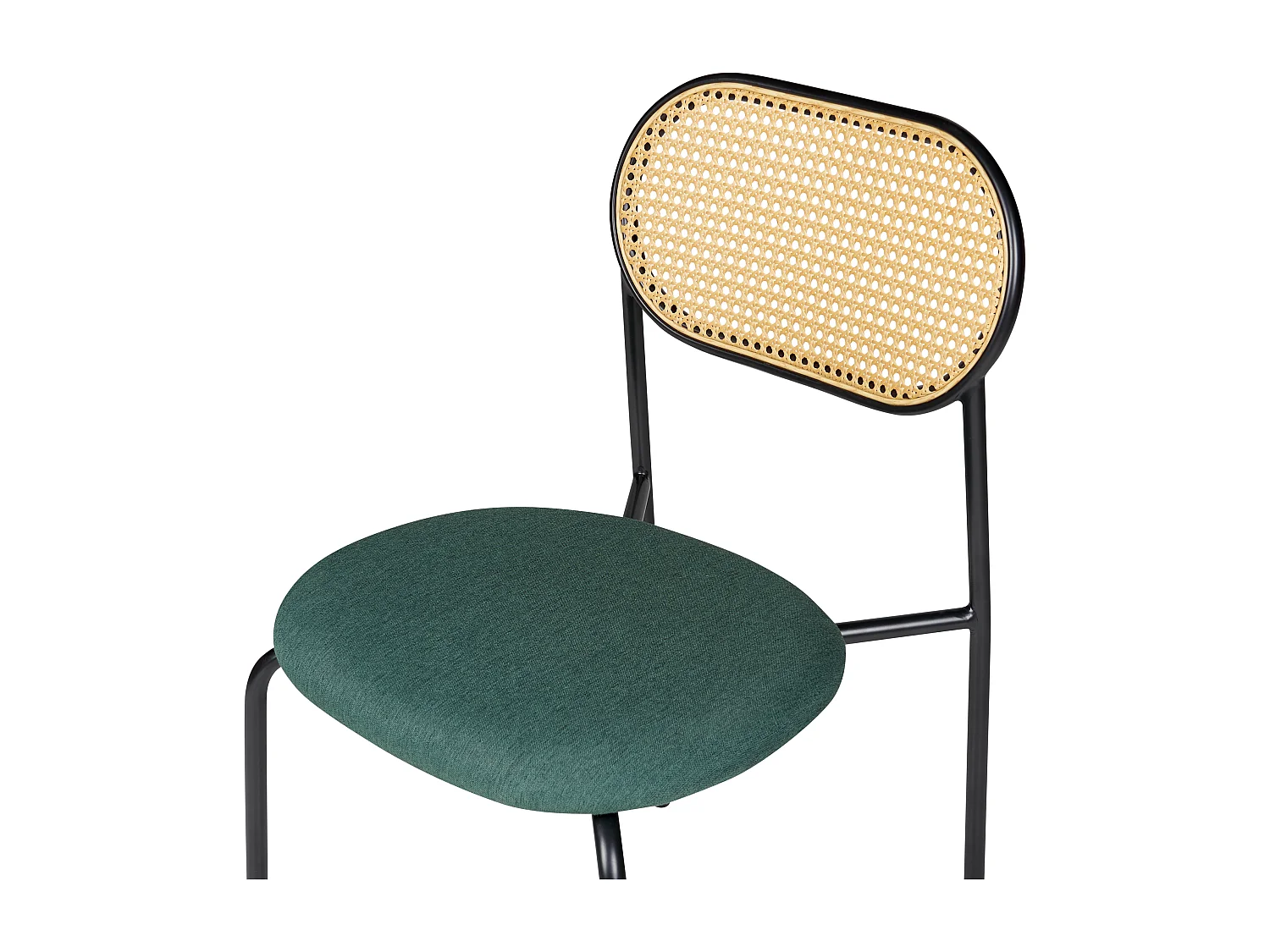 Zestaw 2 krzeseł do jadalni ADAVER Metal Czarny