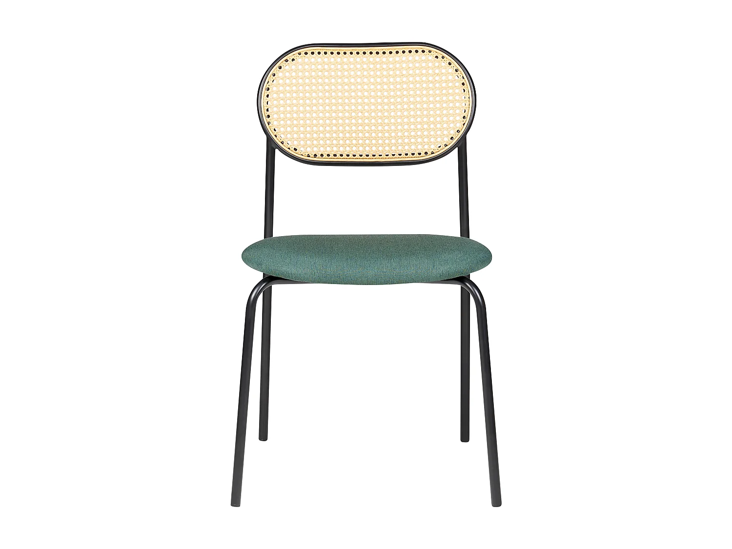 Lot de 2 chaises de salle à manger ADAVER Métal Noir
