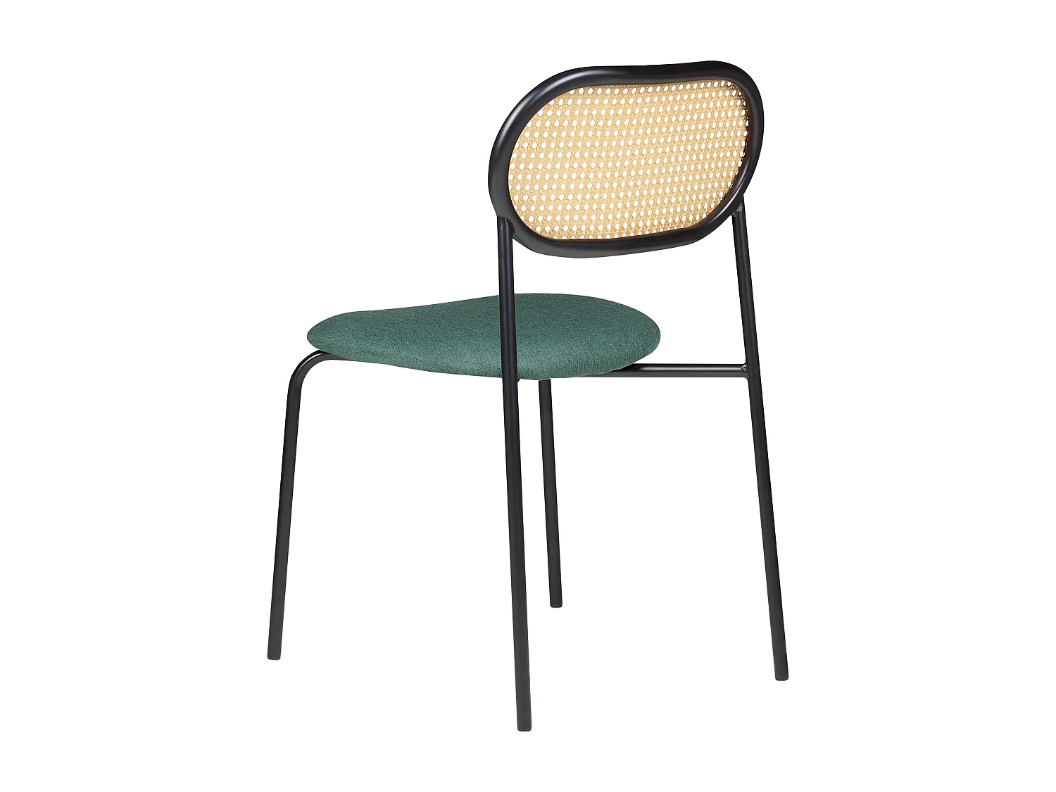 Lot de 2 chaises de salle à manger ADAVER Métal Noir
