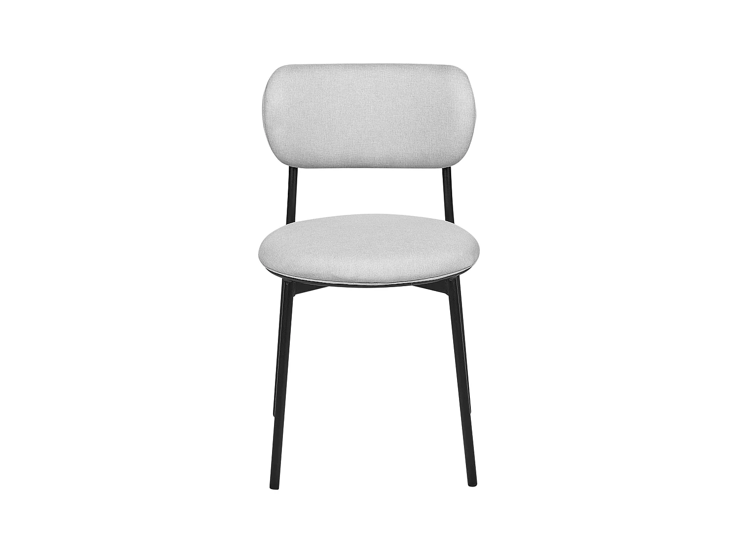 Lot de 2 chaises de salle à manger CASEY Gris clair